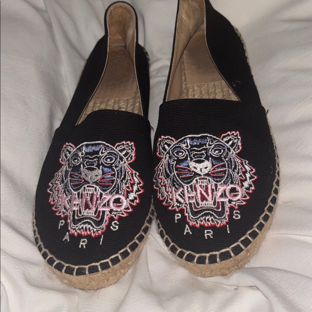 KENZO Paris Canvas Tiger Espadrilles Shoe